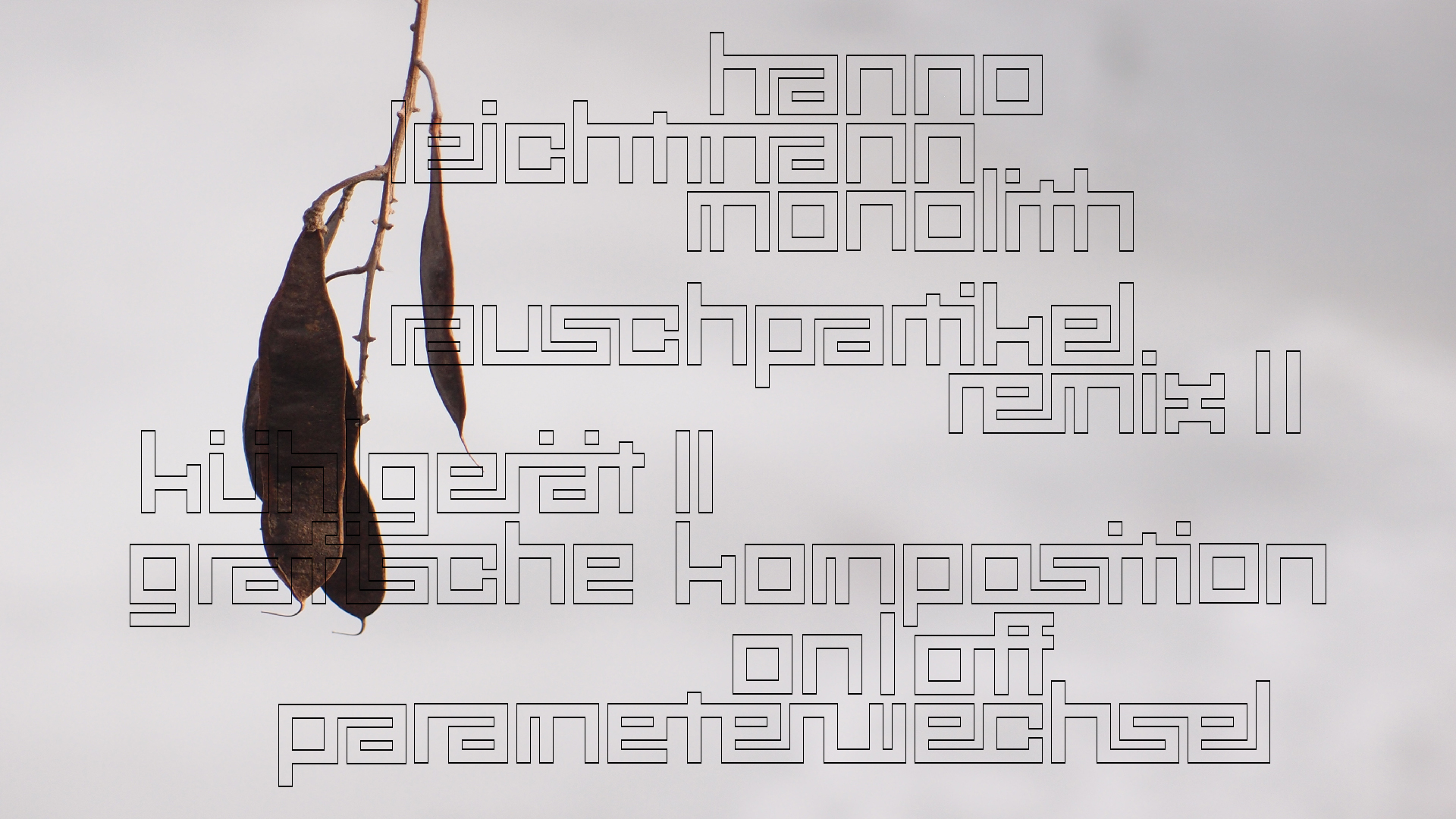 2021-03-10 Hanno Leichtmann - 1996 Monolith (rauschpartikel Remix 1 - 3)